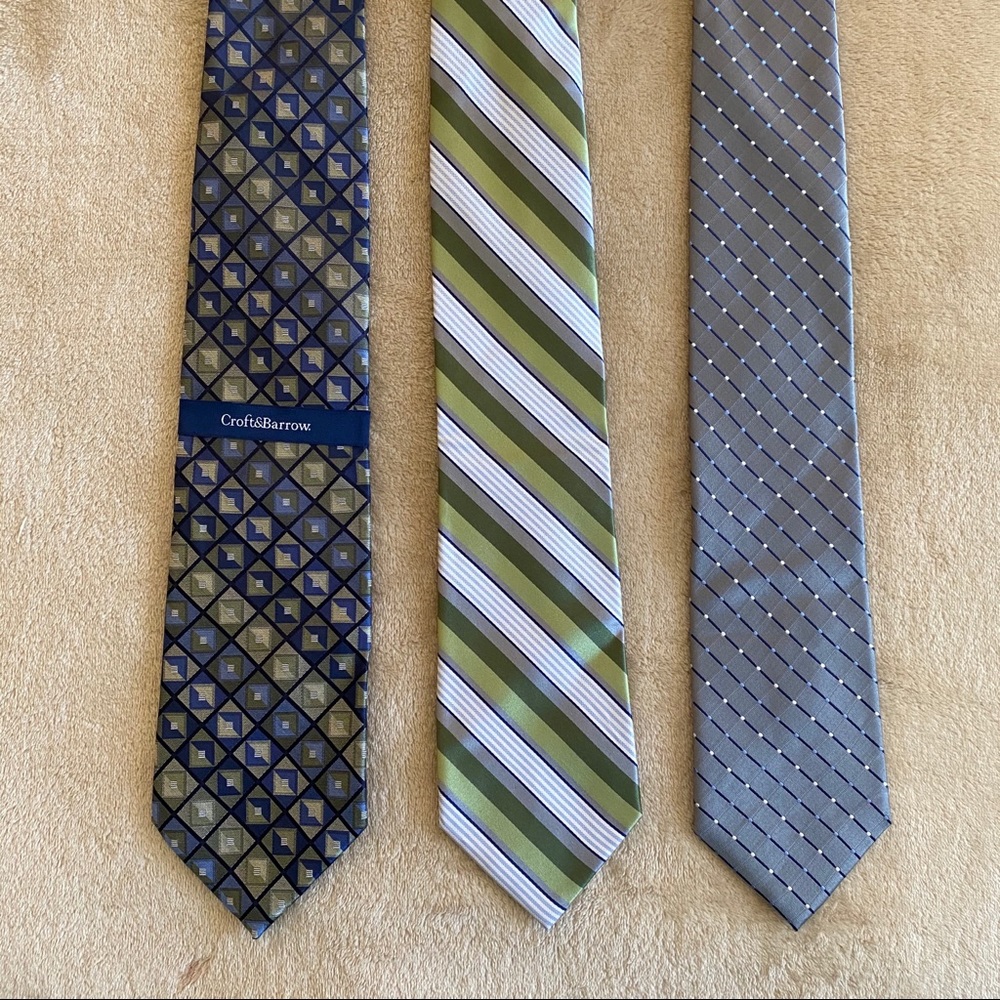 3 ties - like new